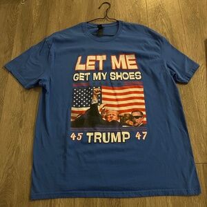 President Trump MAGA "Let Me Get My Shoes" T-Shirt XL